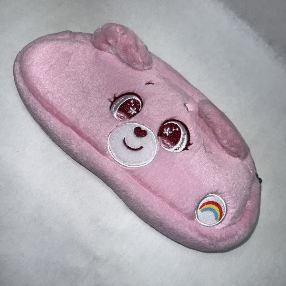 Care Bears Fuzzy Plush Pencil Case Cheer Bear Pink